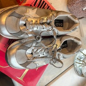 Silver Golden Goode Dad Sneakers